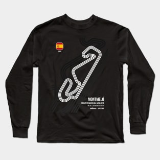 Montmeló Race Track (B&W) Long Sleeve T-Shirt